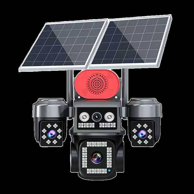 Solar camera with panel